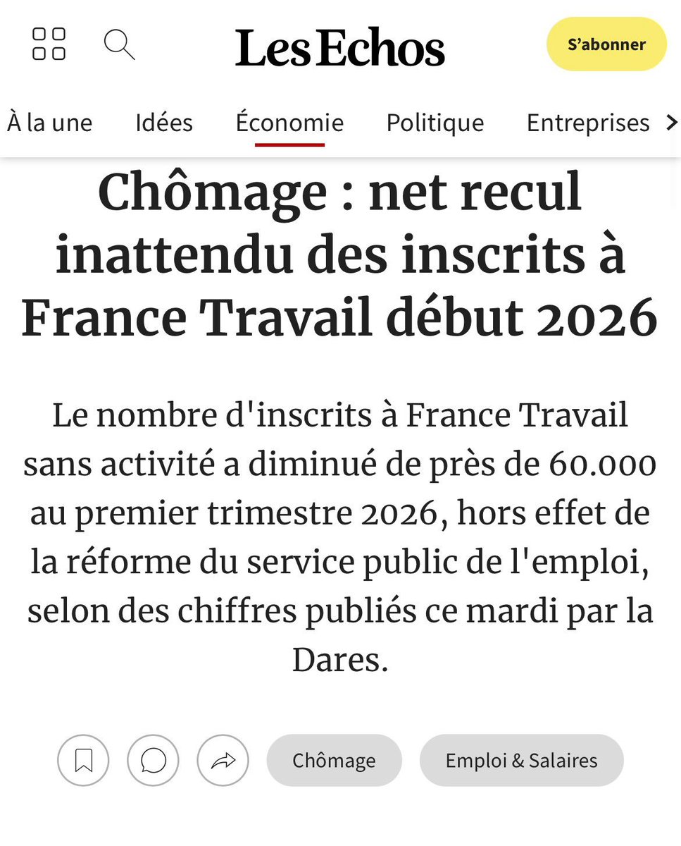 chrislaine33's tweet image. ♦️Les Médias sont avares de bonnes nouvelles, alors je m'y colle 
#La France de Macron