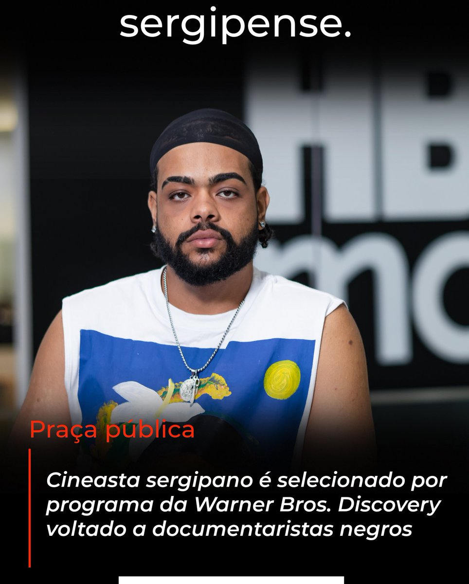 oSergipense's tweet photo. Cineasta sergipano é selecionado por programa da Warner Bros. Discovery voltado a documentaristas negros https://t.co/inx2byj4K6