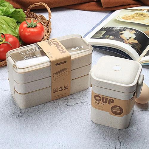 UnicunShop's tweet image. Say goodbye to boring lunches! 👋 Our Stackable Microwave Safe Bento Boxes with Soup Cup are here to level up your meal game! 🤩  Leak-proof, microwave-safe, and oh-so-cute. 💖 Get yours now: unicun.com/product/stacka… #bentobox #lunchideas #ecofriendly