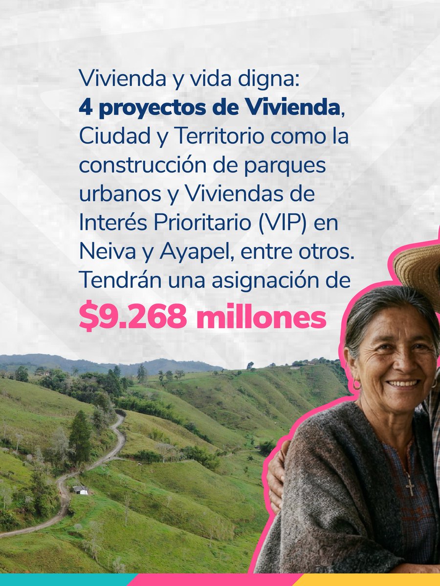 Regalias_gov's tweet photo. Más inversión para los territorios que más lo necesitan.
En la sesión 88 del #OCADPaz se aprobaron más de $23.400 millones para proyectos en 7 departamentos del país.
Energía, vivienda y desarrollo territorial para cerrar brechas y construir paz.
#RegalíasQueTransforman https://t.co/SHKYlnoUIi