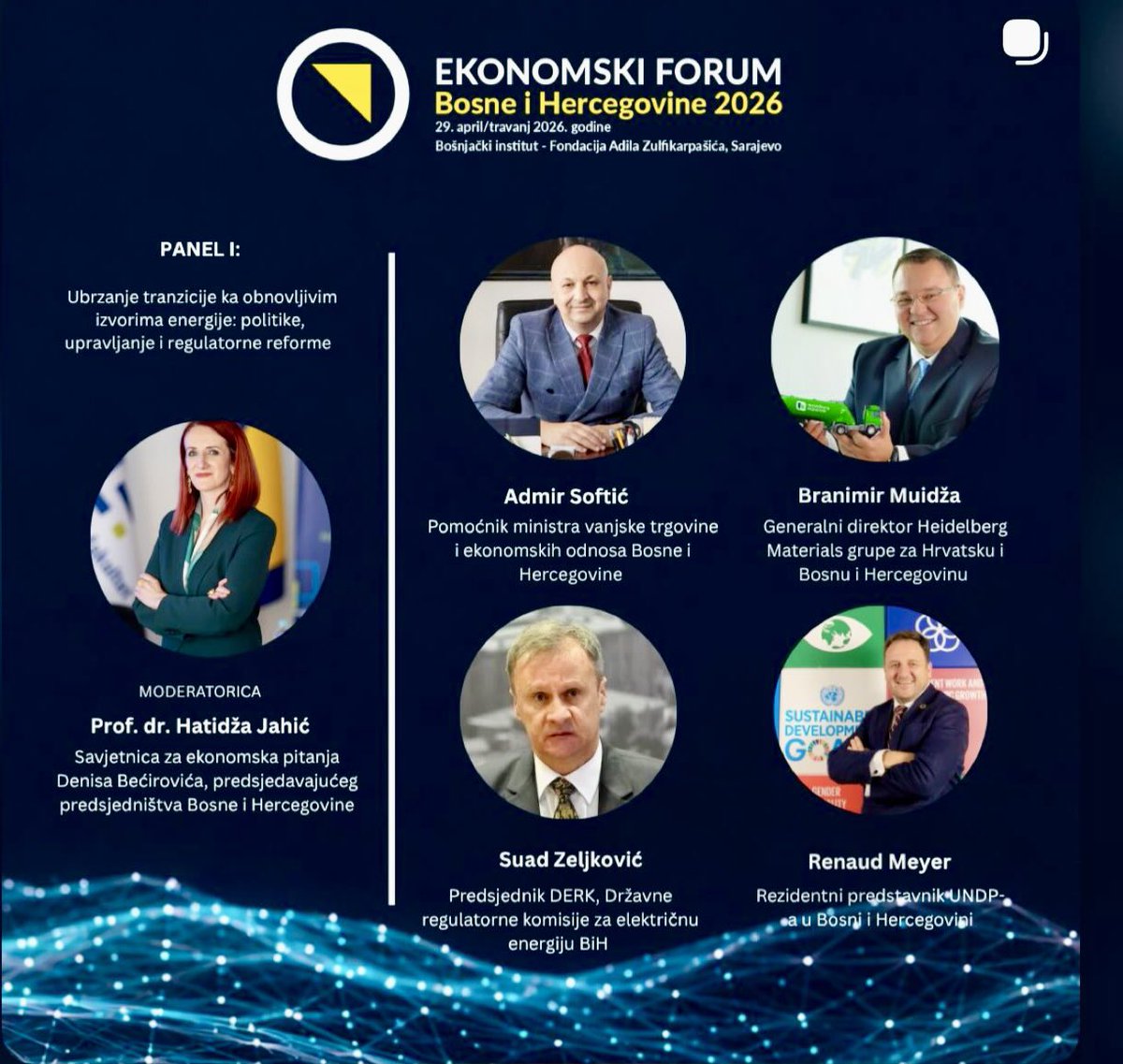 renaudmeyer's tweet image. Looking forward to the 2026 Economic Forum organized by the School of Economics &amp;amp; Business of University of #Sarajevo. @UNDPBiH is pleased to support &amp;amp; share our experience on topic of #GreenTransition
