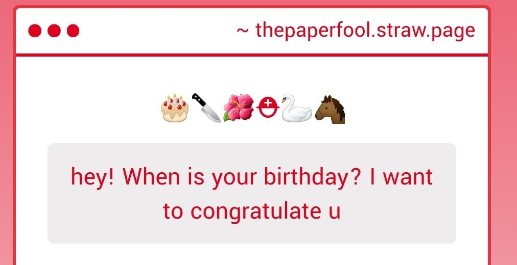 Paperthefool's tweet photo. I'm so sorry for not seeing this, I was surprised to see a nice note for once. Sorry if you lost interest, April 29. I've been hard core dissociating. I wasn't joking around about being really hurt. Honestly even this straw was really nice to see 🌻 https://t.co/wNRabzJWLM