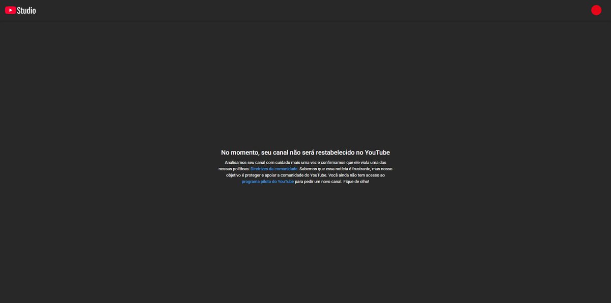 betaplay0's tweet photo. @TeamYouTube meu canal com mais de 40mil inscritos foi removido do youtube do nada.  Solicito humildemente que revise de forma humana esse erro da plataforma, meu canal em nenhum momento feriu as políticas mencionadas, eu estava há mais de 6 meses sem postar... https://t.co/RQrVSIMrHo