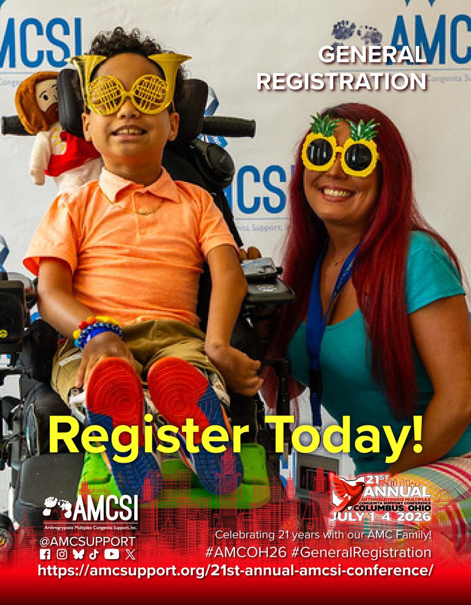 🎟️ Ticket Tuesday

“Norē LOVED PROM NIGHT! They played his jam, and he immediately wanted to come out of his chair to break dance on the floor” ~ Tess

Send this to someone who should be there💙

Columbus, July 1–4
amcsupport.org/21st-annual-am…

#AMCOH26 #AMCCommunity