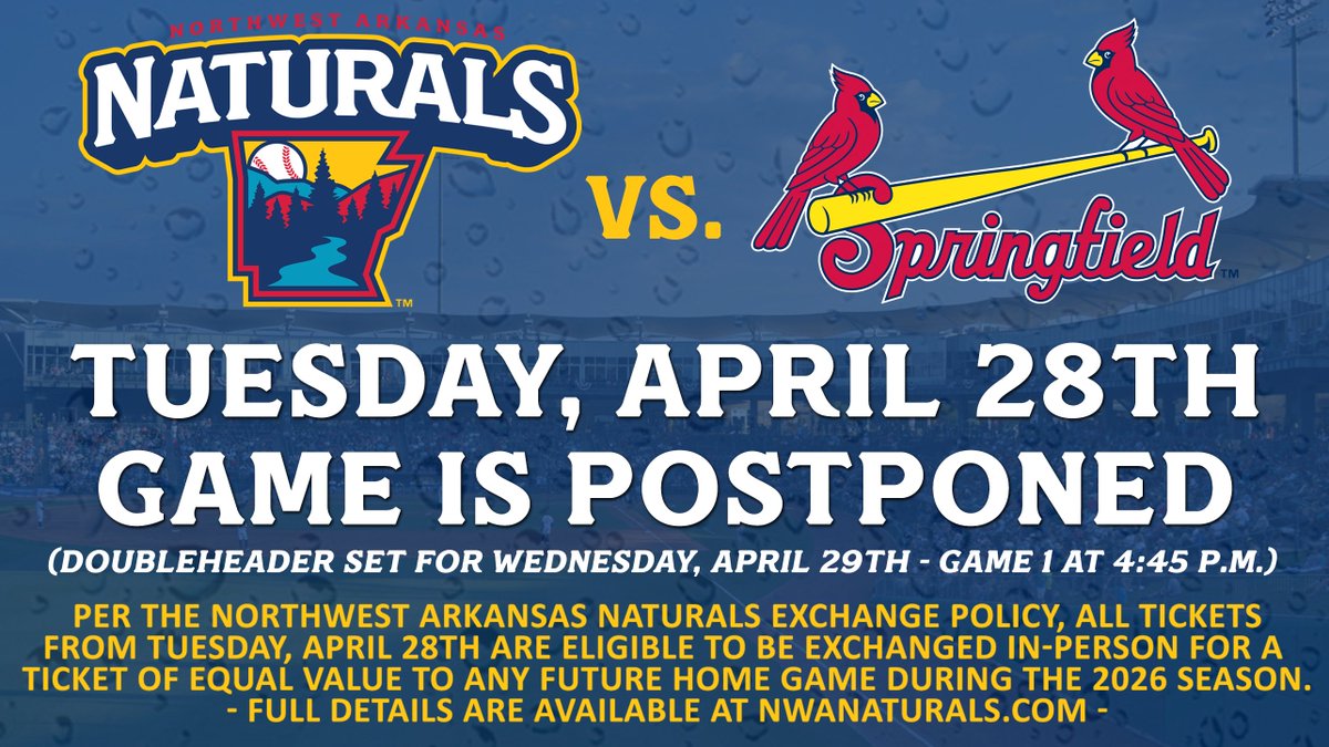 Today’s game has been rescheduled as part of a same-admission ...