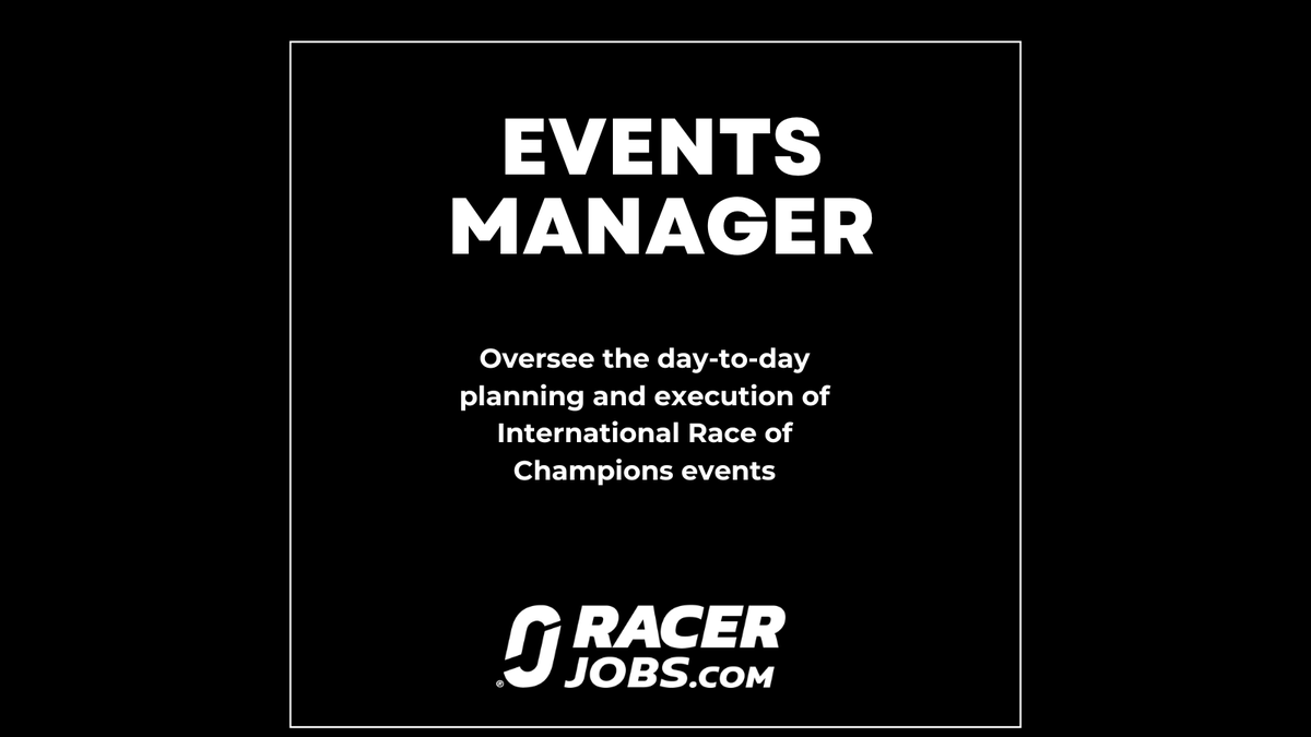 racerjobs's tweet photo. IROC is hiring an Events Manager. Ray Evernham's revival of an icon, and they need someone to run the show on the ground. Details at https://t.co/zR8sadmMOD https://t.co/OMBvgBZrfI