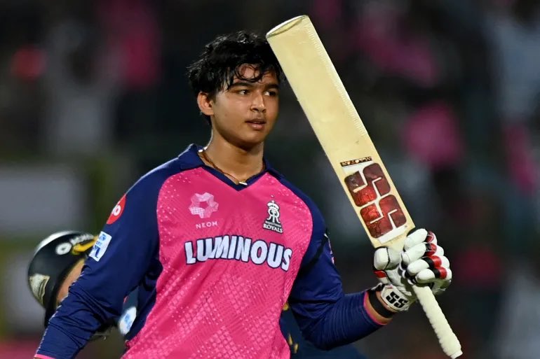 Ladies and gentlemen meet 15 year old Vaibhav Suryavanshi

1. Currently top run scorer in IPL
2. Most number of 6s in ipl this season
3. 3rd fastest 100 in IPL history
4. Youngest player to debut in IPL history