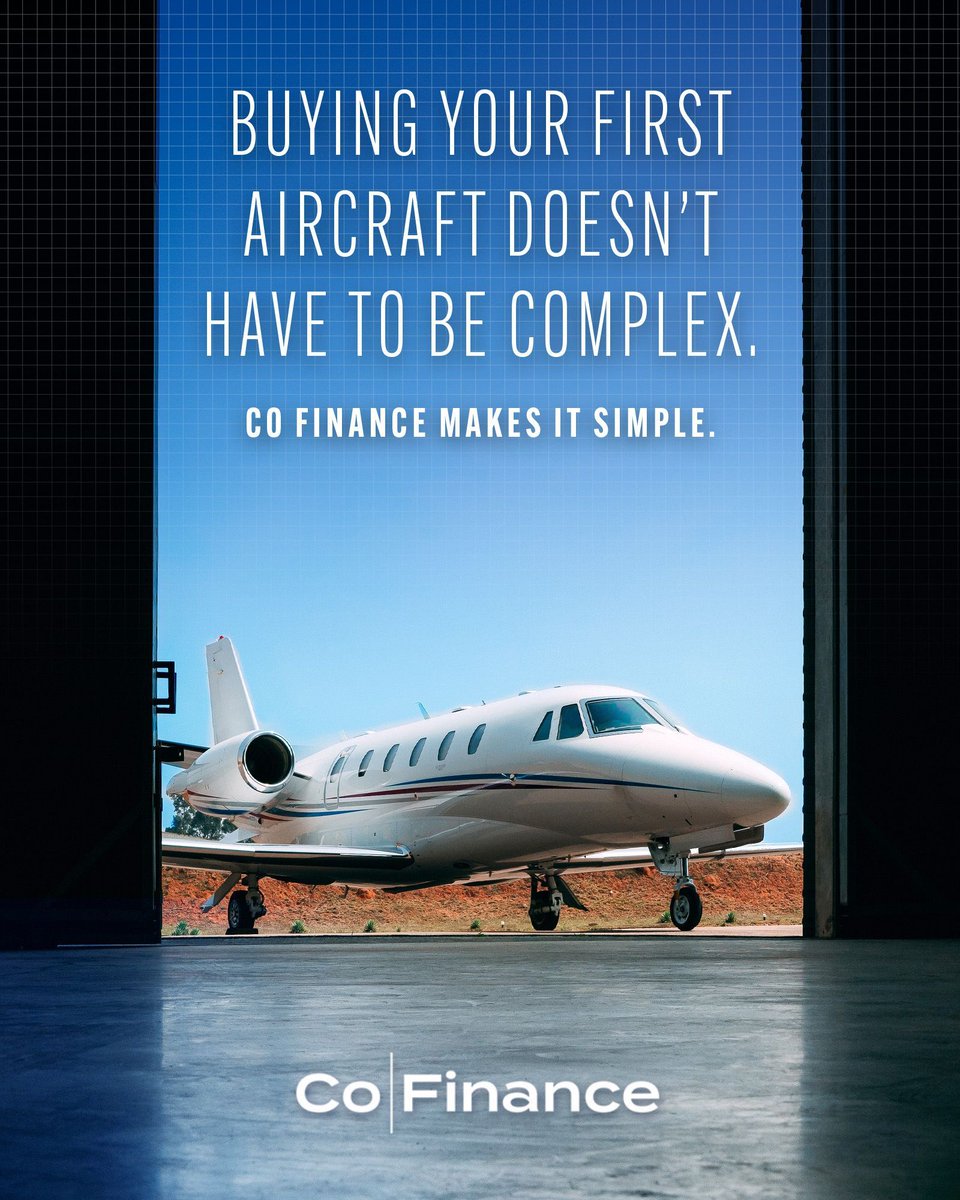 CoFinanceInc's tweet photo. Buying your first #aircraft?

Co Finance walks first-time buyers through every step, helping you understand your options and making every decision an informed one.

Get started today:
🔗 https://t.co/FlPuErs5e8
📱 (414) 316-6000
✉ info@cofinance.com

#Finance #Financing #Lending https://t.co/HWuwelrHJt