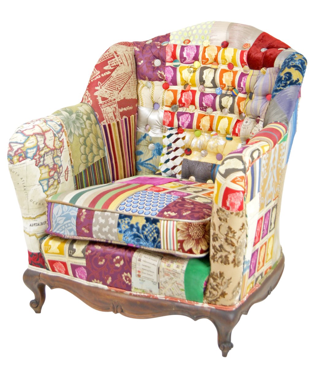 patchworkchairs's tweet photo. This one was called the London Chair https://t.co/M4MoZgnyNn