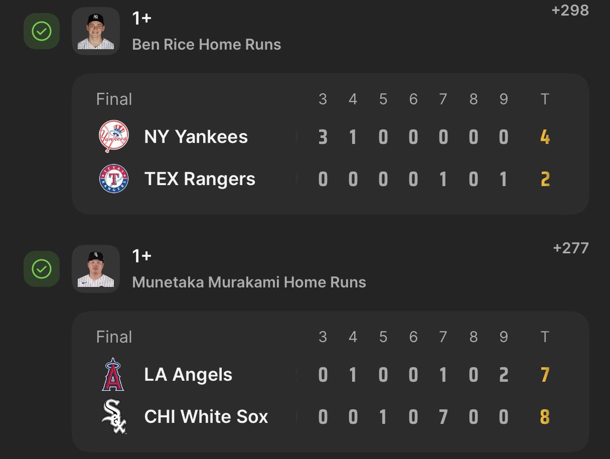 parlaypusher's tweet photo. IF YOU WANT TODAYS FREE PLAY ❤️ + RT

Another profitable day in the MLB and a lights out month overall ✨
https://t.co/eF2beD3d14

✅ $500 ➡️ $5,000
✅ $450 ➡️ $4,500
✅ $500 ➡️ $3,000
✅ $1,000 ➡️ $3,000
✅ $1,000 ➡️ $3,000

The best part? We run it back today. https://t.co/cWjW1JD80h