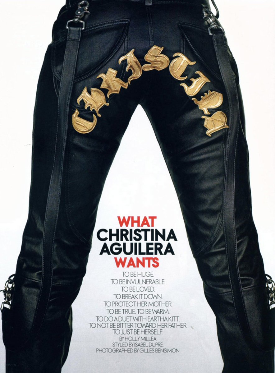 Dirrty2000s's tweet photo. . @xtina , ELLE UK, 2003. https://t.co/Y0Z5oG4lp9