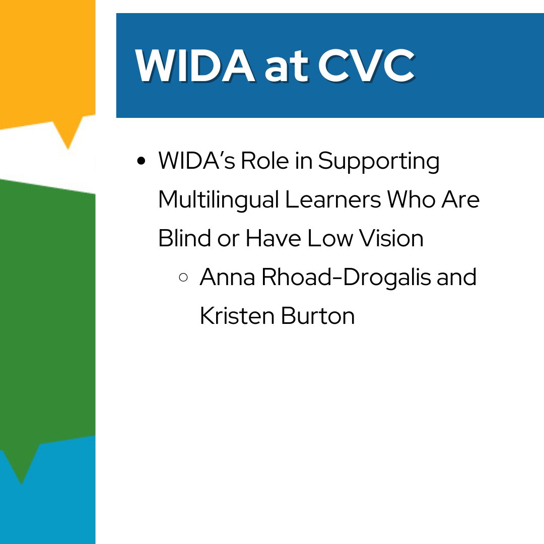 WIDA_UW's tweet photo. Are you attending the Wisconsin Chapter of the Association for Education &amp; Rehabilitation of the Blind and Visually Impaired (WAER) Collaborative Vision Conference (CVC) this week? Don't miss this WIDA session! https://t.co/tLxkvRl0cf