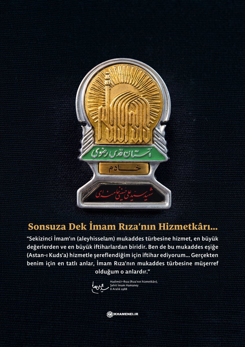 tr_khamenei_ir's tweet image. Sonsuza Dek İmam Rıza’nın Hizmetkârı...

#İmamRıza #İran #Hamaney