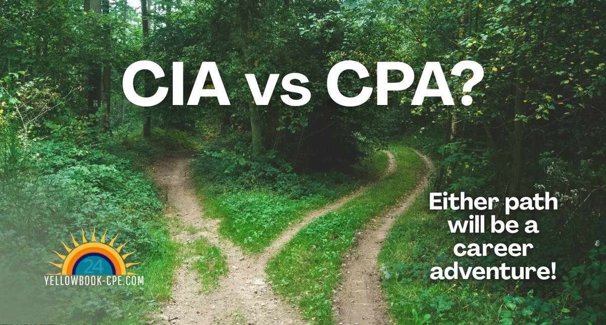 auditskills's tweet image. 💡CIA vs CPA: which is right for you?🤔The answer depends on your degree 🎓, goals🎯, and how you feel about getting sued. 😱#training #webinar #webinars #audits #auditor #auditors #auditing #govaudit #CIA #CPA #audit

🗺️ Read this to help you decide. 👉 yellowbook-cpe.com/cia-vs-cpa.html