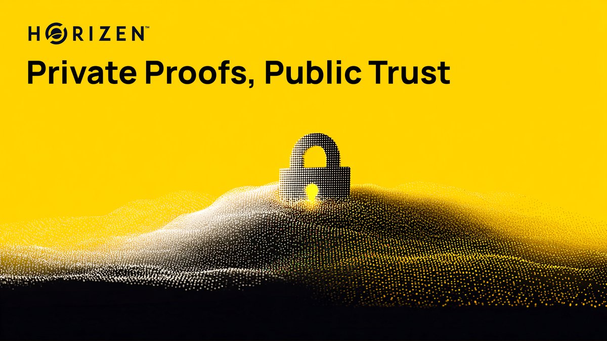 horizenglobal's tweet photo. What if compliance evidence could be verified without revealing the underlying data?

Private documents stay private. Proof of integrity stays public.

That’s what privacy-first blockchain infrastructure makes possible. https://t.co/4IMjhVoUdQ