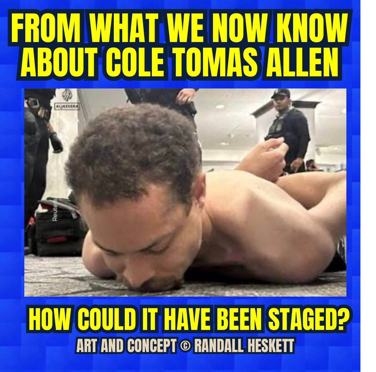 DrPemss's tweet image. FROM WHAT WE KNOW ABOUT COLE TOMAS ALLEN—WHAT DOESN’T ADD UP?

The left-wing often resorts to assumptions too.  Before shouting “staged,” show the evidence. Claims need receipts, not vibes. Slow down, verify.

#BreakingNews #FactCheck #TruthMatters #StaySharp #ThinkFirst