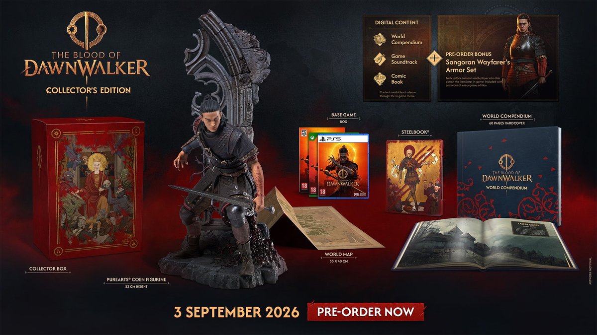 LRojneac's tweet photo. The Blood of Dawnwalker Collector's Edition &amp; Steelbook! https://t.co/l3ZzjXuUT4