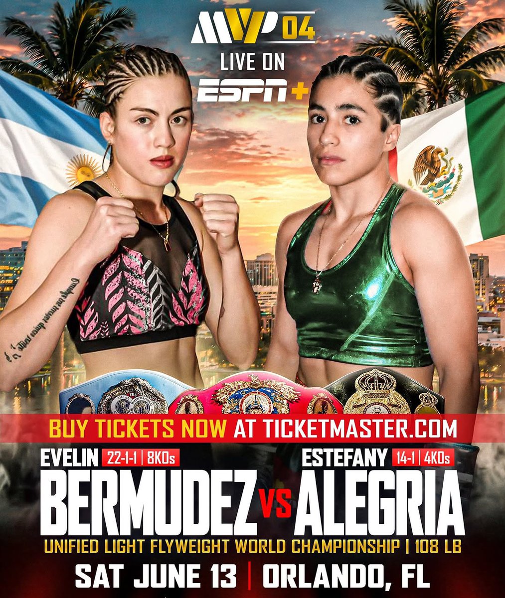 PlanetaBoxing's tweet photo. 🥊TODO CONFIRMADO🥊
⚡La rosarina Evelin Bermúdez 🇦🇷ya tiene rival, día y escenario para su debut promocional con  @MostVpromotions: 13/6 ante la mexicana Estefany Alegria 🇲🇽, en Orlando, Florida 🇺🇸 https://t.co/nABa5i4E2O