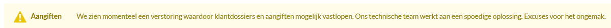 Admidi_Martin's tweet photo. @Nextens_NL alweer storing. Het is wel vaak de laatste tijd. Hierdoor lopen wij belemmeringen en vertragingen in ons werk op.
Volgt daar ook eens een compensatie voor, want het is toch wel van de zotte dat ik 5 minuten moet wachten totdat de aangifte is verstuurd. https://t.co/ZWLHP4ghh8