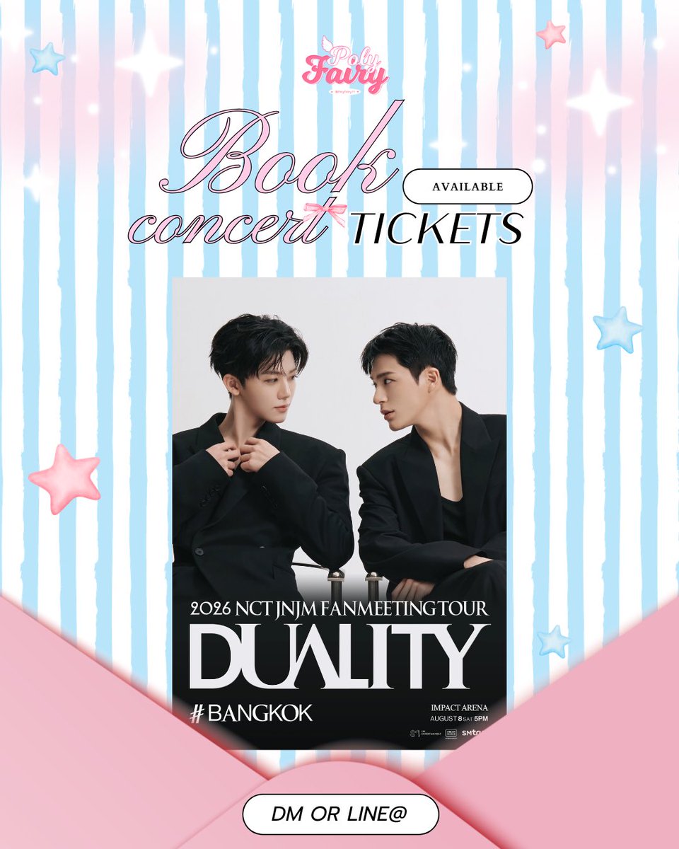 Polyfairy14's tweet image. ━♡🫸🏻รับกดบัตร🫷🏻+ﾟ♡ ━
➖ค่ากด 300 (กดไม่ได้คืนเงินเต็มจำนวน)
➖กดแบบ 1:1 ไม่ซ้อนคิว
➖ยูสลูกค้า  / ยูสร้าน 

🗯️จองคิว / สอบถามรายละเอียดทาง DM หรือลิ้งไลน์บนไบโอ
#NCTJNJM #DUALITY #NCTJNJM_DUALITY
#NCTJNJM_FANMEETING_TOUR
#NCTJNJM_FANMEETING_TOUR_DUALITY #BANGKOK
#SMTrue