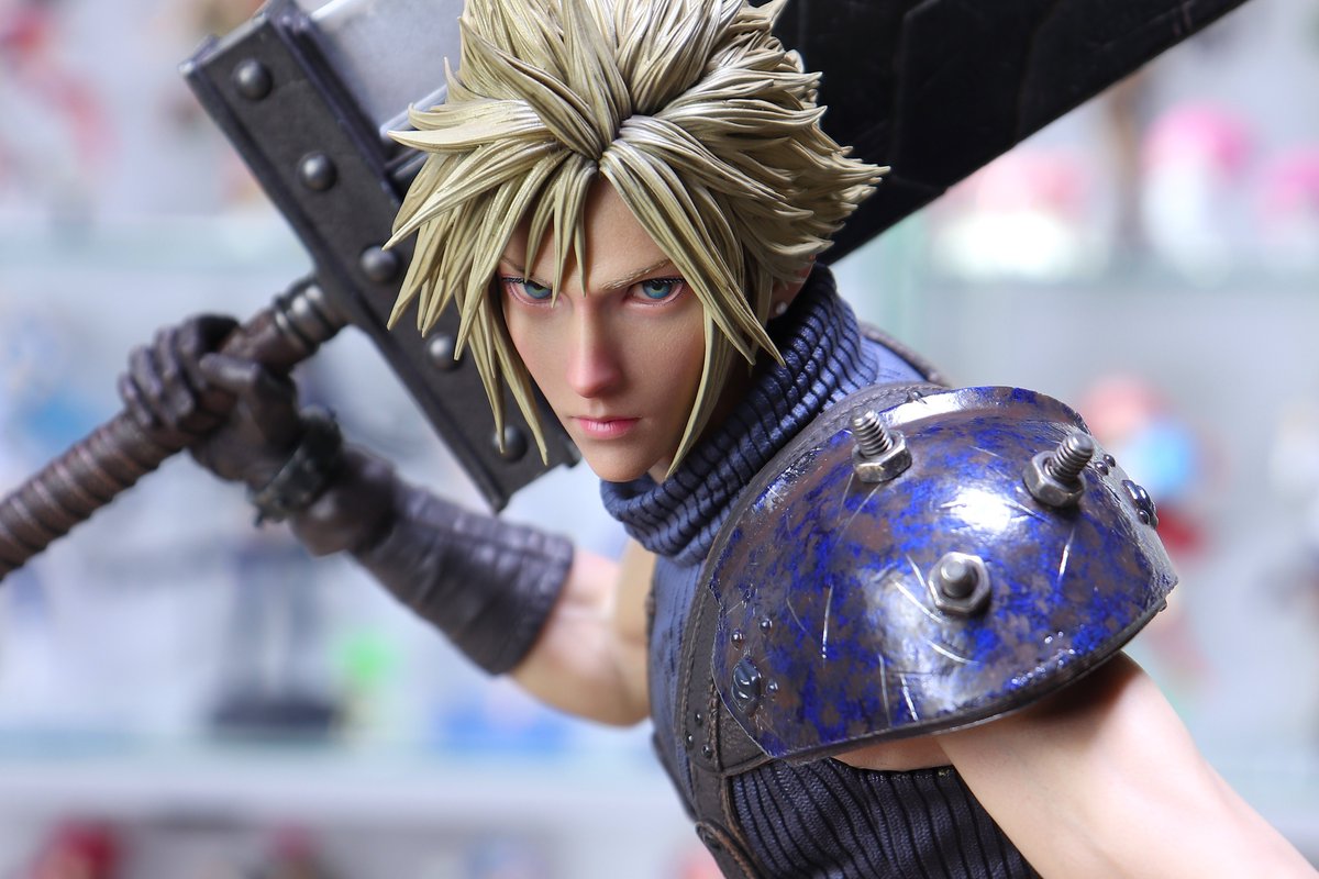 forcas2020's tweet photo. 組み立て疲れた…🤮
でも最高！

スクウェア・エニックス マスターライン
FINAL FANTASY VII REBIRTH
1/4スケール クラウド・ストライフ https://t.co/GrgHWAb0kd