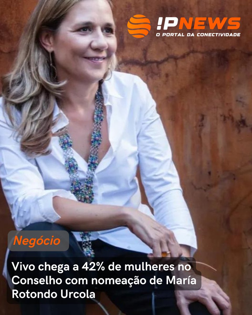 A espanhola María Cristina Rotondo Urcola é a nova integrante do Conselho de Administração da Telefônica Brasil (Vivo).  

ipnews.com.br/vivo-chega-a-4…

#ipnews #tecnologia #inovacao #vivo #mulher