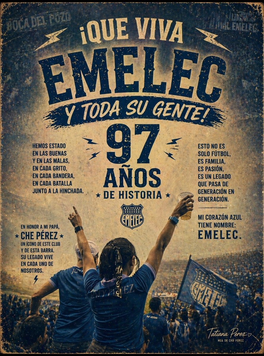 TatianitaP87's tweet photo. QUE VIVAAA EMELEC Y TODA SU GENTE… 💙⚽️⚡️😍

#Emelec #ChePerez https://t.co/spW6wWXyac