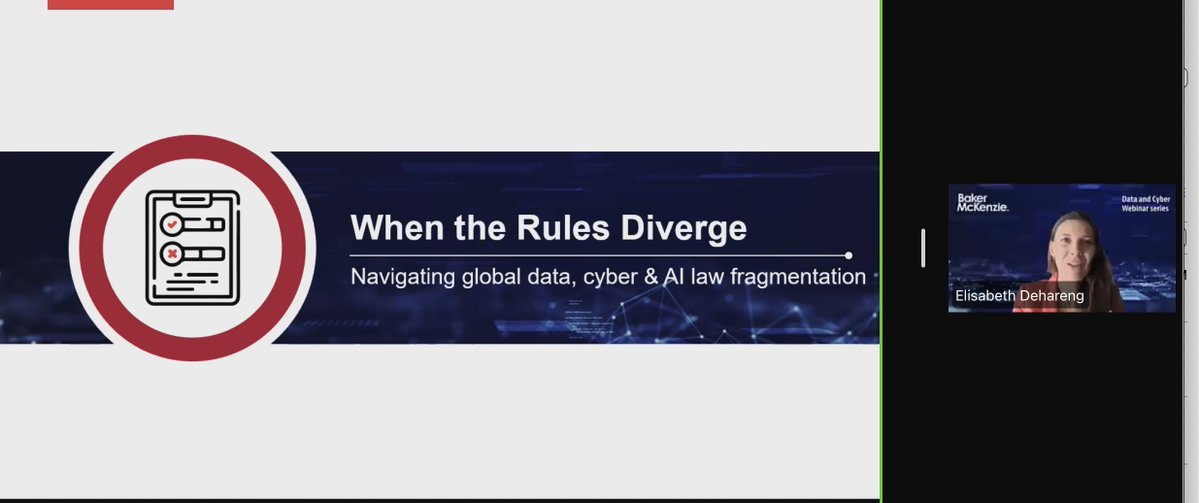 christinayiotis's tweet image. @bakermckenzie "Navigating the Next Wave of #Global #Data #Cyber &amp;amp; #AI Risk: #Governance #Compliance &amp;amp; #Emerging Legal #Frontiers for 2026" w/ Partners Brian Hengesbaugh, Cristina Messerschmidt &amp;amp; Elisabeth Dehareng, and Trench Rossi Watanabe Partner Flávia Rebello (Brazil)