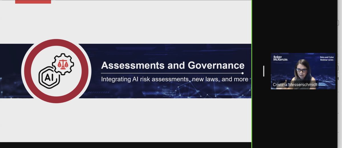 christinayiotis's tweet image. @bakermckenzie "Navigating the Next Wave of #Global #Data #Cyber &amp;amp; #AI Risk: #Governance #Compliance &amp;amp; #Emerging Legal #Frontiers for 2026" w/ Partners Brian Hengesbaugh, Cristina Messerschmidt &amp;amp; Elisabeth Dehareng, and Trench Rossi Watanabe Partner Flávia Rebello (Brazil)