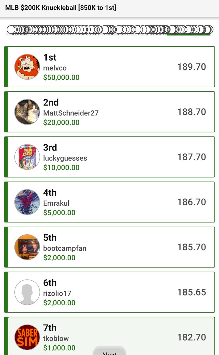 Tkoblow DFS tweet media