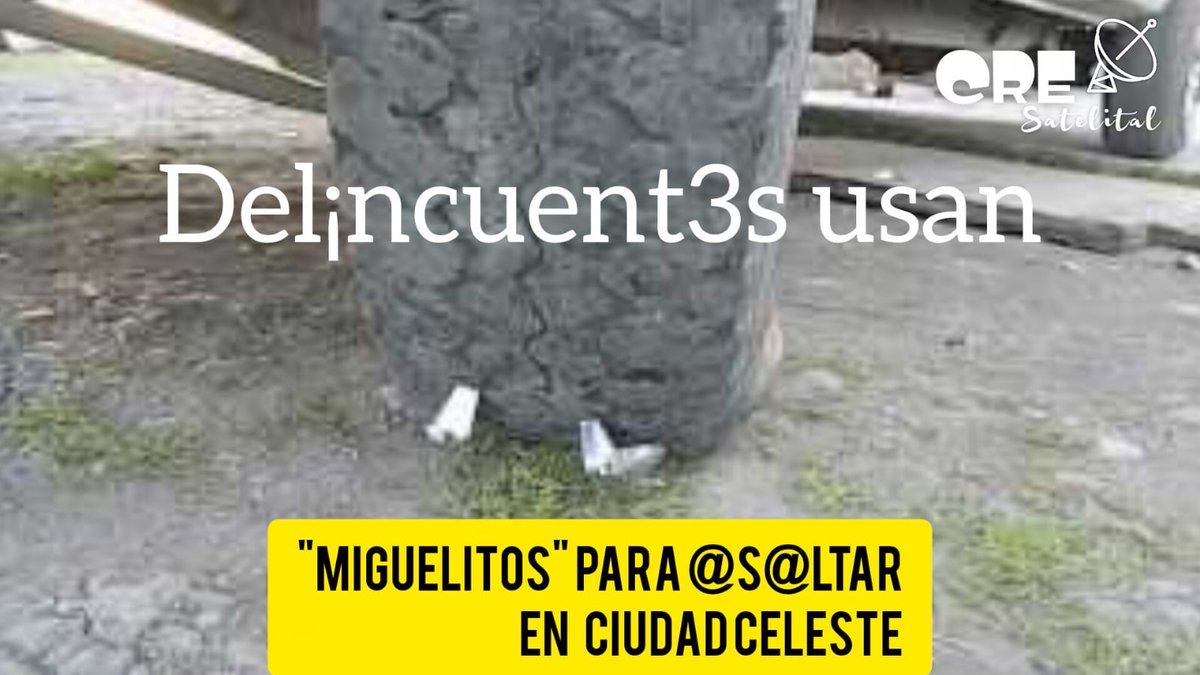 GilerPat's tweet photo. Clavos "miguelitos" en la calzada alarman a conductores de la vía principal de Ciudad Celeste, Samborondón. Conductores reportan daños en llantas de sus vehículos. La policía identifica su uso, como artimañas de los delincuentes para obligar a los carros a parar y asaltarlos. https://t.co/5gNAF6Jw7O