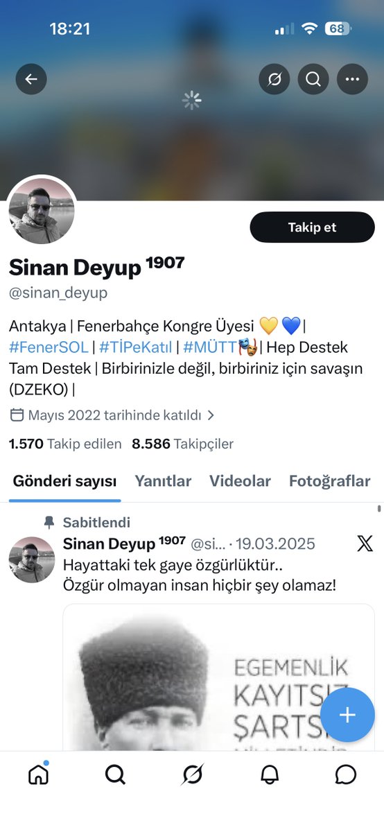 Barış 19🍀7🇹🇷 💛💙 tweet media