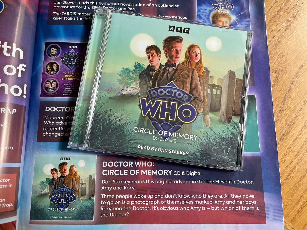 RobertJAyres's tweet photo. It’s real! #DoctorWho Circle of Memory has arrived - my first BBC Audio Original. Read by Dan Starkey, sound design by James Murray and cover by @LeeJohnson_art. Thanks to Morrison Ellis, John Ainsworth, @SteveColeBooks and Michael Stevens. Out on the 7th May! https://t.co/iXTvr9YVX6