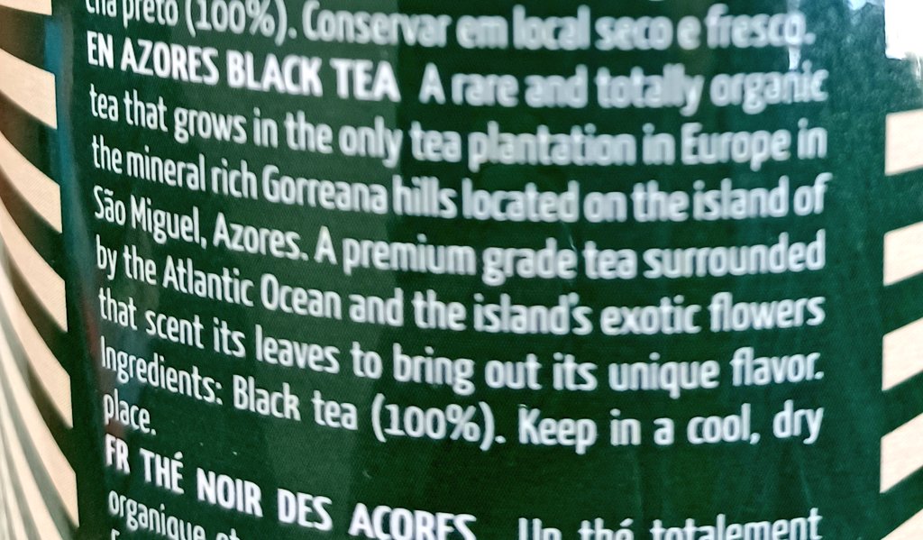 BakeEurope's tweet photo. Today, I learned that São Miguel in the Azores 🇵🇹 is home to the only tea plantation in Europe. 

It's a very fragrant black tea, and I'll definitely be buying it again! https://t.co/V5H4plARrF