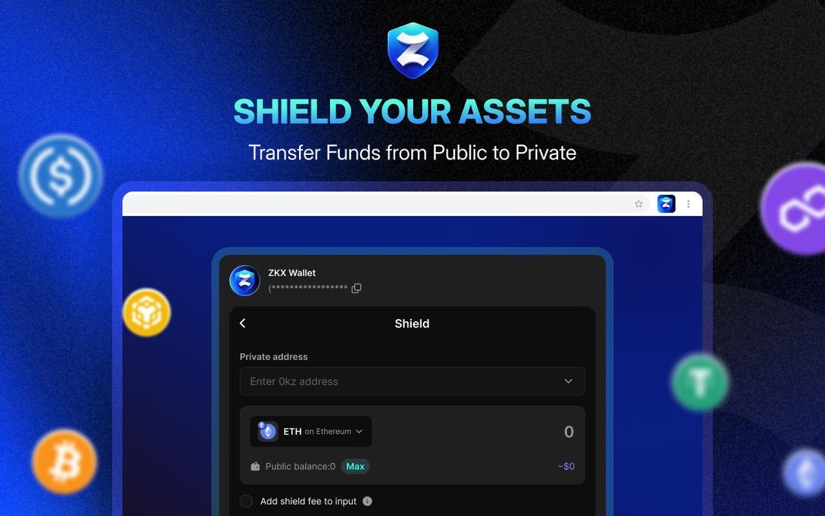 LibertySwapFi's tweet image. 🎉 ZKX Wallet is NOW LIVE! 🎉

We are thrilled to announce the official release of @zkxwallet built by @LibertySwapFi for users who want full control, seamless DeFi access, and real privacy.

Key Features:
👉 Shield &amp;amp; Unshield Assets: Instantly move funds between public and