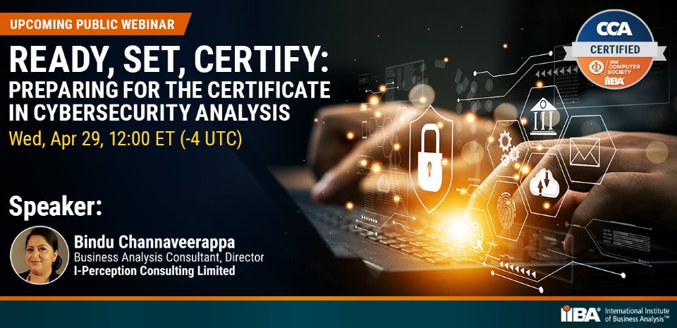 IIBA's tweet photo. Cybersecurity isn’t just technical... it’s strategic.
Learn how to approach the Certificate in Cybersecurity Analysis with the right mindset, understand the exam, and apply practical, risk-based strategies: https://t.co/RJl8AXvDS7.
#Cybersecurity #CCA #CybersecurityAnalysis https://t.co/peW8Tf284r