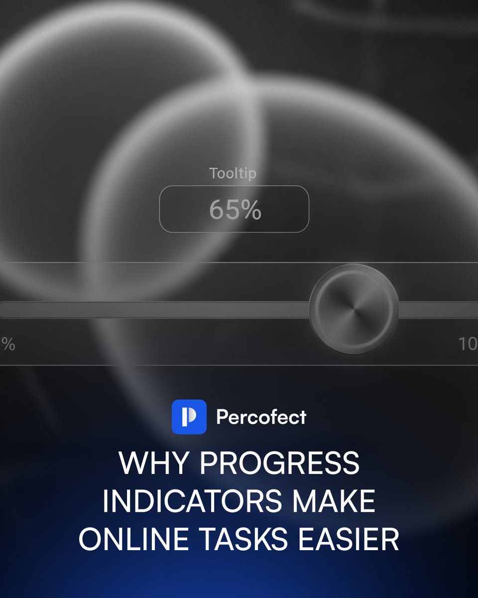 percofect's tweet image. Why Progress Indicators Make Online Tasks Easier 

🟦 They show exactly where you are, reducing stress and keeping you focused. 

⬜ Percofect helps brands implement clear progress tracking for simple, predictable online actions. 

#UserExperience #SmartDesign #Percofect
