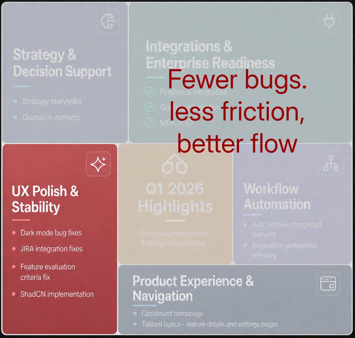 LodestonePM's tweet photo. 5/ UX &amp; Stability

Fewer bugs. Less friction. Better flow.

The work you don’t notice matters most. https://t.co/LBURU2jv3G