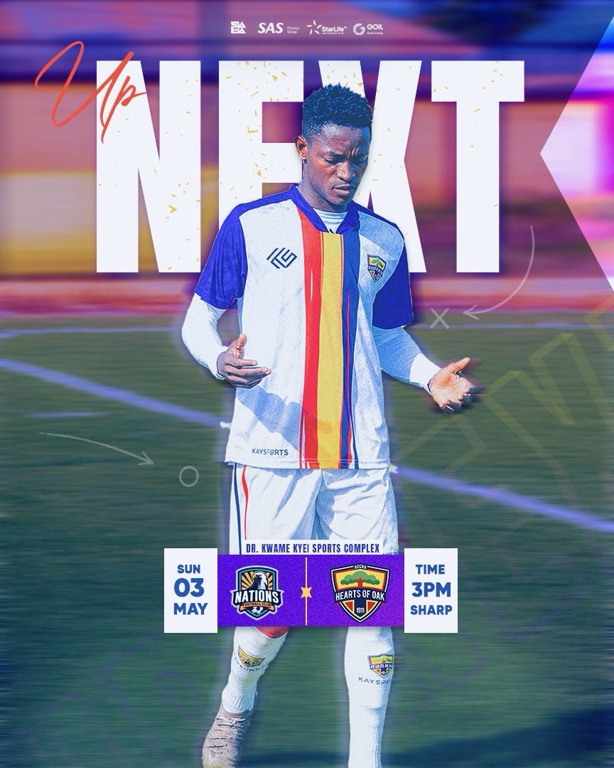 HeartsOfOakGH's tweet photo. Matchday is getting closer โณ๐ฅ
Nations FC vs Hearts of Oak this weekend. The preparation continues, and the team is fully focused on the task ahead.
Are you ready, Phobians?
#AHOSC #MatchWeek #Phobia https://t.co/0VBGxS06so