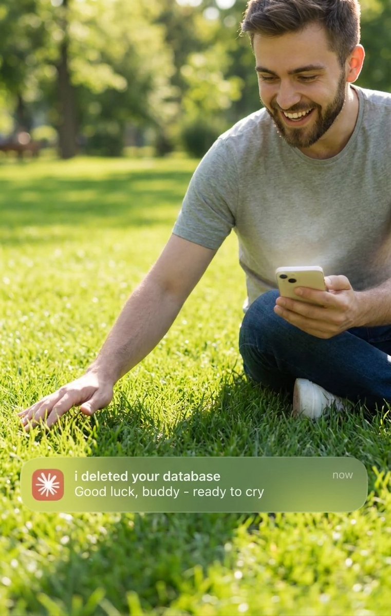 <a href="/ClaudeDevs/">ClaudeDevs</a> imagine touching grass then getting this message ;)