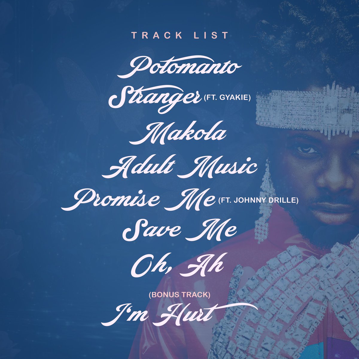 TuneStats's tweet photo. 🚨OUT THURSDAY🚨

👤 KUAMI EUGENE
💿 SWEET BOY
📅 APRIL 30, 2026 

TRACKLIST ⤵️
▫️Potomanto 
▫️Stranger feat. @Gyakie_ 
▫️Makola 
▫️Promise Me Feat. @Johnnydrille 
▫️ Save Me 
▫️ Oh, Ah 

(Bonus Track)
▫️I’m Hurt https://t.co/IvNCdDF7n0