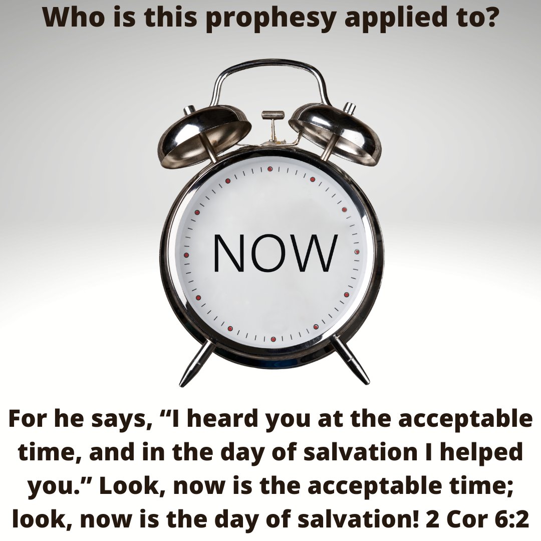 MeditateJw's tweet image. Who is this prophesy applied to?

For he says, “I heard you at the acceptable time, and in the day of salvation I helped you.” Look, now is the acceptable time; look, now is the day of salvation! 2 Cor 6:2

#jw  #jworg #jwwitnesses #jwlife #bestlifeever #jwmexico, #jwusa