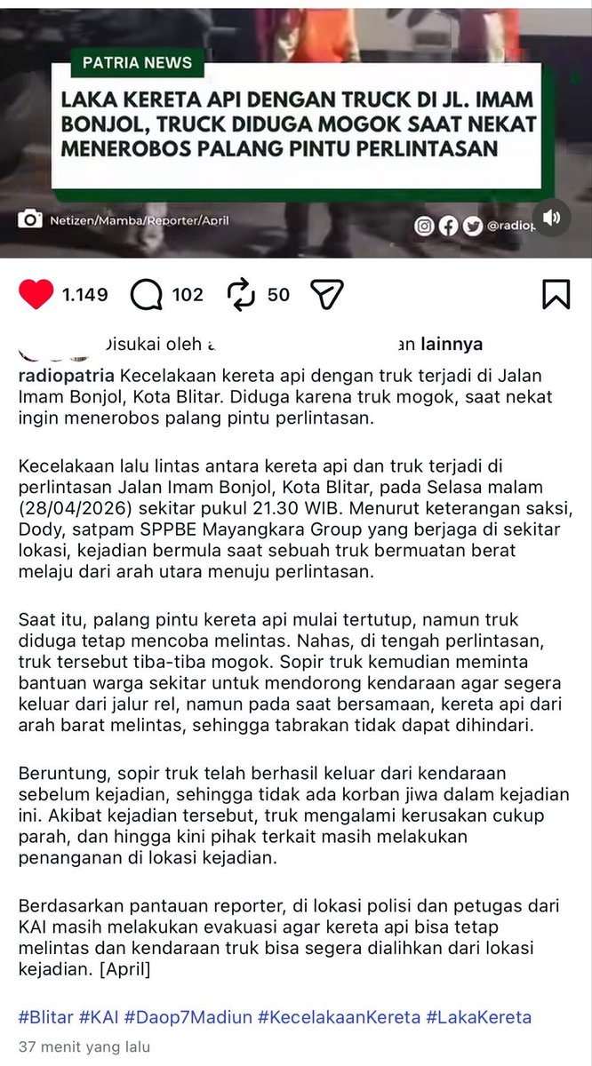 velutineeee's tweet photo. Kronologinya ini ya guys. Lagi” karena nekat nrobos.
#prayforkai https://t.co/aX8kzITQAZ