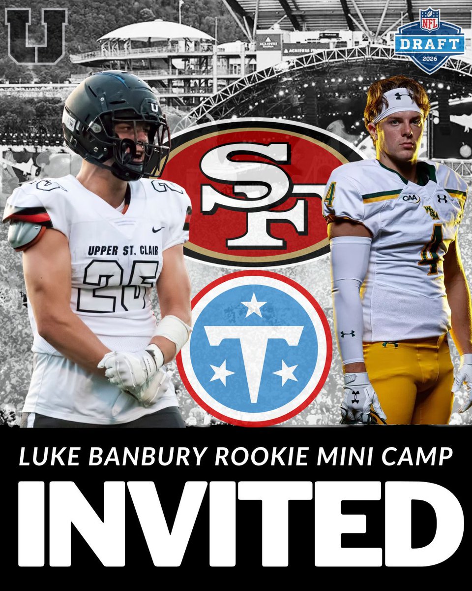 UpperStClairFB's tweet photo. Proud of Panther great @luke_banbury taking the next step chasing the NFL dream. Congrats Luke! #PanthersForever https://t.co/O04jZO1cz6