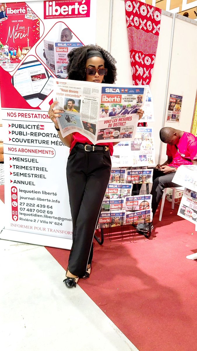 carolelablanche's tweet photo. ✨ Je suis actuellement au SILA (Salon International du Livre d’Abidjan) 📚✨
 
📍 Stand 112
📅 Du 28 avril au 2 mai
Passez me faire un coucou, ce sera un réel plaisir de vous rencontrer 🤍
#SILA2026 #LeQuotidienLiberté #Abidjan #Culture #Lecture #Media https://t.co/ar1q6SGPNr