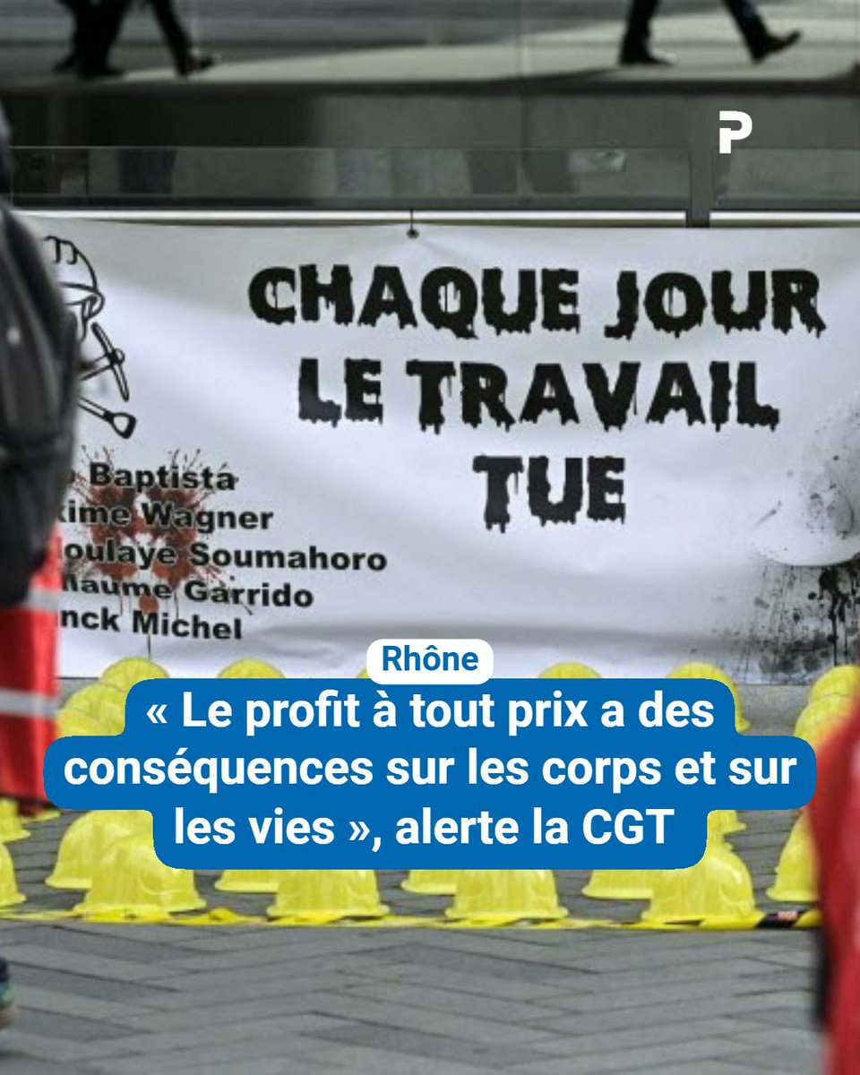 leprogreslyon's tweet image. 🧑‍🏭« Cet hommage est un engagement à ne pas se taire et à lutter », souligne l’Union départementale #CGT qui mardi, pour la Journée mondiale de la sécurité et de la santé au #travail, a rappelé que les #accidents sont trop nombreux et dénoncé leurs causes.
➡️
