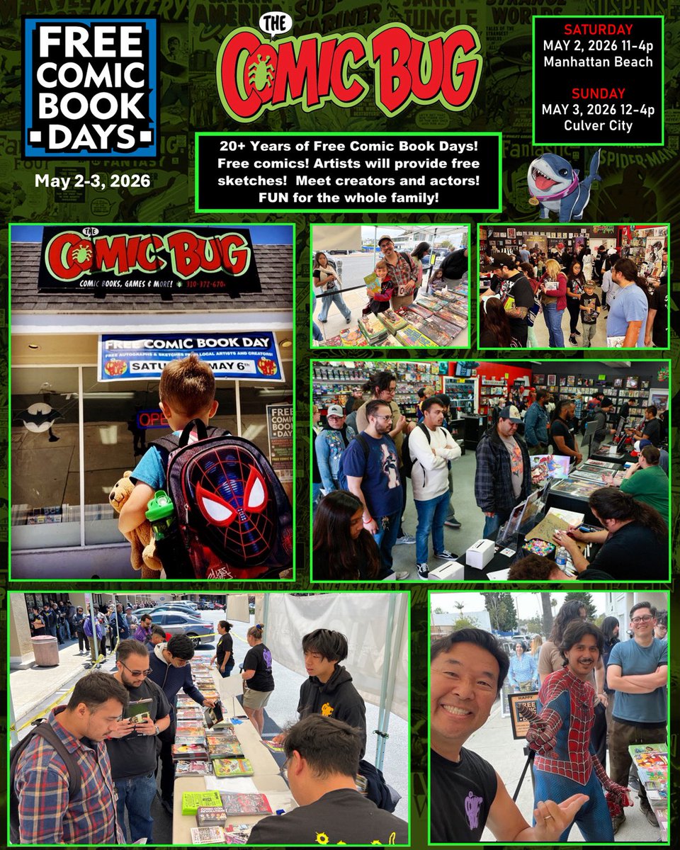 Ryan McCarthy @Free Comic Book Day @TheComicBug tweet media