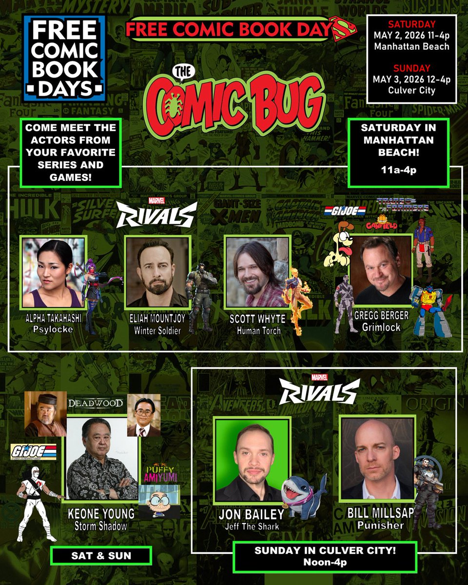 Ryan McCarthy @Free Comic Book Day @TheComicBug tweet media