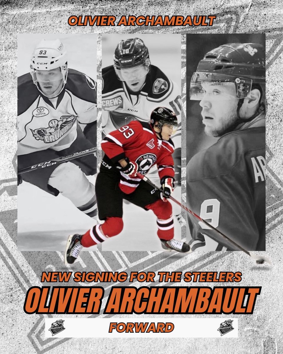 The Sheffield Steelers are delighted to announce the signing of highly skilled offensive forward Olivier Archambault 🍊🏒

Read more here : sheffieldsteelers.co.uk/olivier-archam…

#SteelersHockey