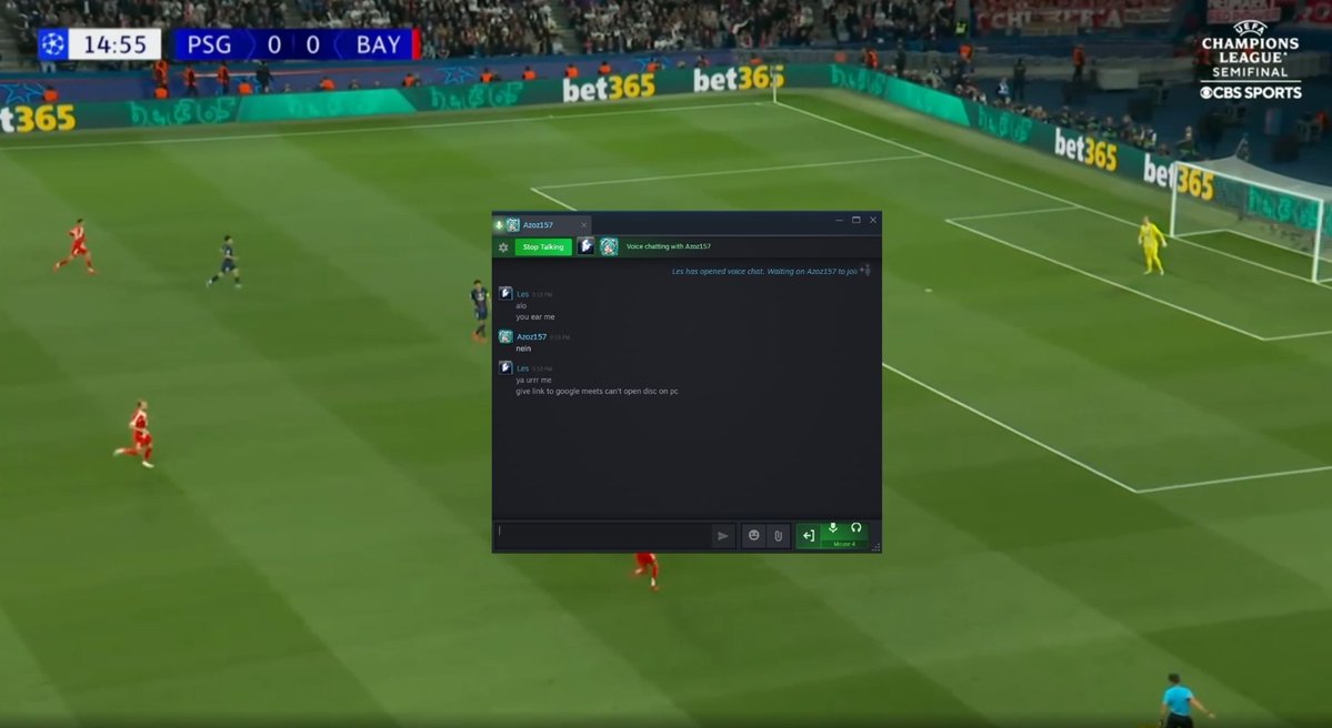 discord servers dying mid champions league...